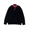 Kolor Beacon Men's Black Contrasting Turtleneck Jumper In Black