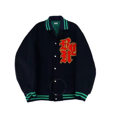 Kolor Beacon Men's Navy Stadium Varsity Blouson Jacket In Blue