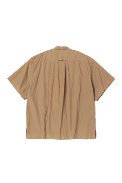 Kolor Beacon Shirt With Epaulette And Diago In Brown