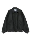 Kolor Zip-up Flap-pocket Jacket In Black