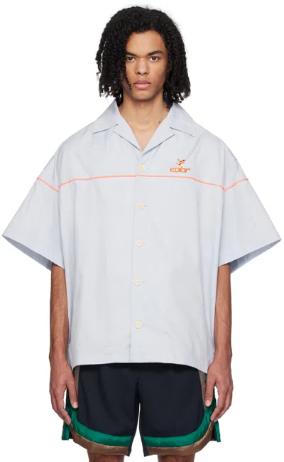 Kolor Blue Oversized Shirt In D-sax Blue
