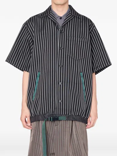 Kolor Buckle Striped Shirt In Multi