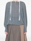 Kolor Button-detail Sweater In Gray