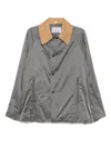 Kolor Button-up Shirt Jacket In Grey