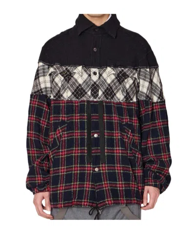 Kolor Casual Shirt-style Jacket In Brown