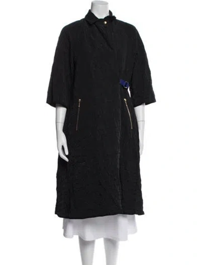 Pre-owned Kolor Coat In Black