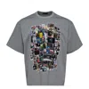 Kolor Collage Tee In Gray