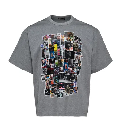 Kolor Collage Tee In Gray