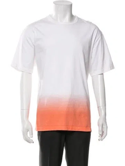 Pre-owned Kolor Colorblock Pattern Short Sleeve In Orange