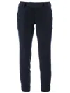 Kolor Contrast Cropped Trouser In Blue