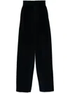 Kolor Corduroy Pleat-detail Wide-leg Trousers In Blue