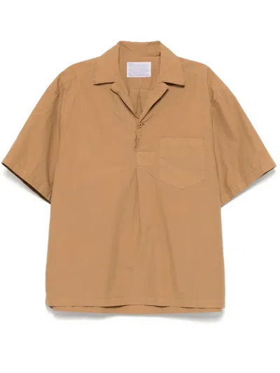 Kolor Cotton Shirt In Brown