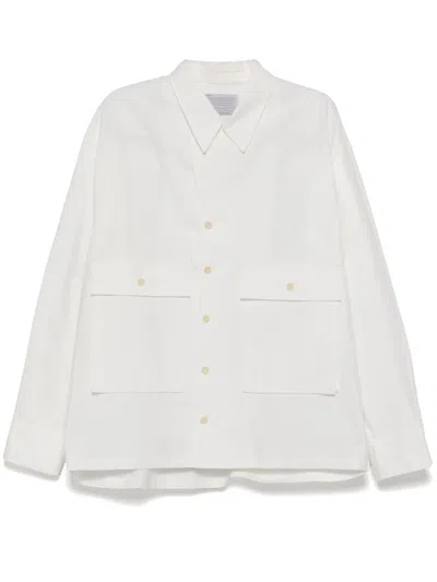 Kolor Cotton Shirt Jacket In White