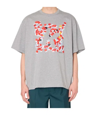 Kolor Crew-neck T-shirt In Gray