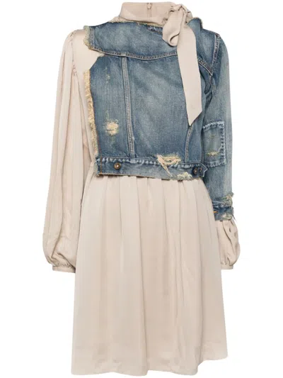 Kolor Denim Dress In Blue