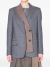 Kolor Double-breasted Blazer In Gray
