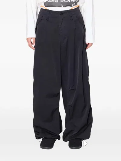 Kolor Drawstring-hem Trousers In Black