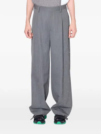 Kolor Embellished Trousers In Gray