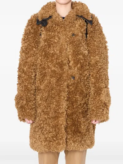 Kolor エコファーコート In Brown