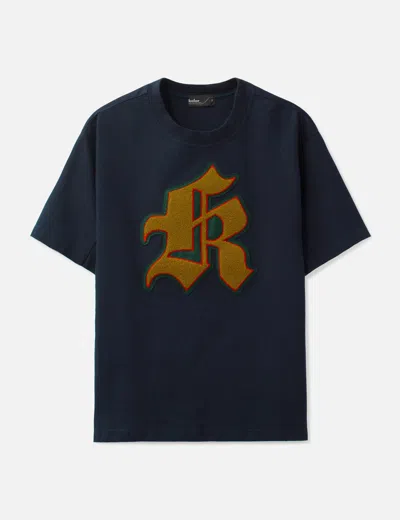 Kolor Flocking Tee In Blue