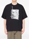 Kolor Graphic-print T-shirt In Black
