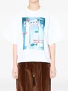Kolor Graphic-print T-shirt In White