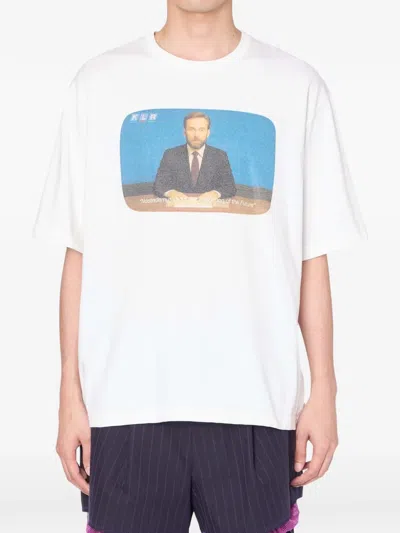 Kolor Graphic-print T-shirt In White