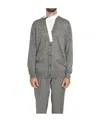 Kolor Knitted Cardigan In Gray