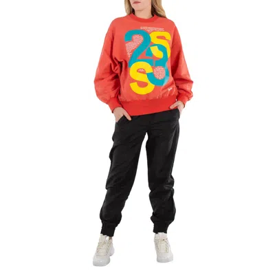 Kolor Ladies Dal Orange 23ss Logo Print Sweatshirt