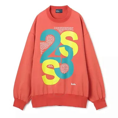 Kolor Ladies Dal Orange 23ss Logo Print Sweatshirt