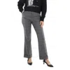 Kolor Ladies Gray Glen Plaid Tailored Trousers In Grey