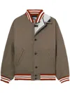 Kolor Layered Bomber Jacket In Brown