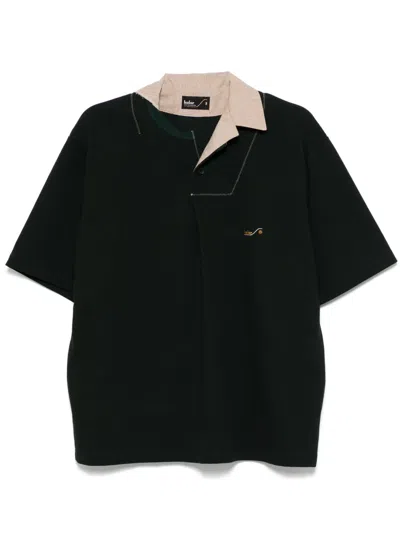 Kolor Logo-embroidered Polo Shirt In Green