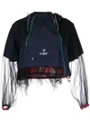 Kolor Logo-print Hooded Blouson Jacket In Blue
