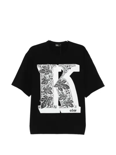 Kolor Logo-print T-shirt In Black
