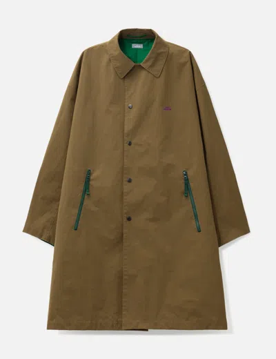 Kolor Long Coat In Brown