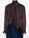 Kolor Asymmetrische Bluse In Brown