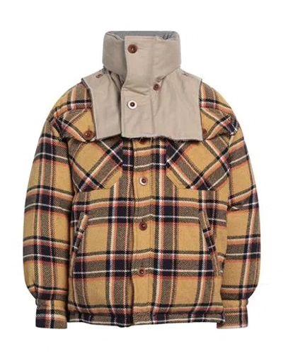 Kolor Man Puffer Mustard Size 3 Cotton, Polyester