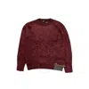 Kolor Men's Reddish Brown Contrasting-trim Crew-neck Jumper In Brown