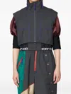 Kolor Mesh Panelled Jacket In Gray