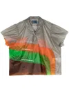 Kolor Notched-collar Panelled Top In Grey