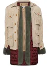 Kolor Padded Design Jacket In Brown