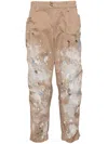 Kolor Painted Tapered Trousers In Neutrals