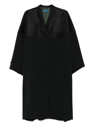 Kolor Panelled Coat In Black