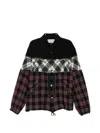 Kolor Patchwork Shirt Jacket In Multi