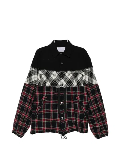 Kolor Patchwork Shirt Jacket In Multi