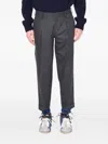 Kolor Pinstripe Wool Trousers In Gray
