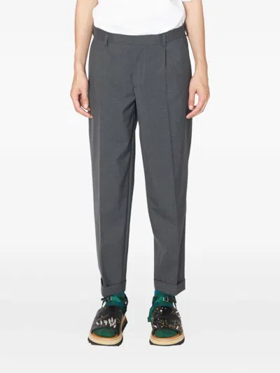 Kolor Pleated Cuffed Trousers In Gold