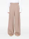 Kolor Pleated-front Palazzo Pants In Nude