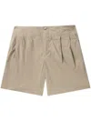 Kolor Pleated Tailored Shorts In Neutrals